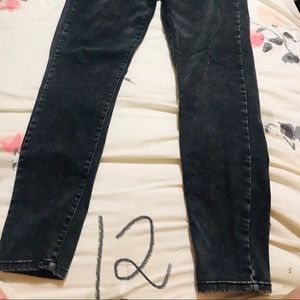 Black wash jeans size 12